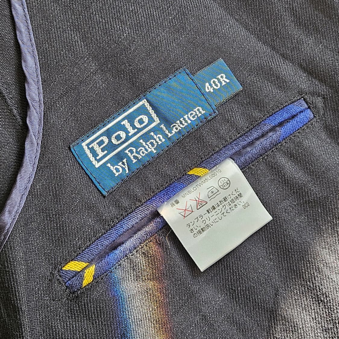 폴로 랄프로렌 네이비 린넨 네이비 블레이저 금장 버튼 L 100 상품이미지8