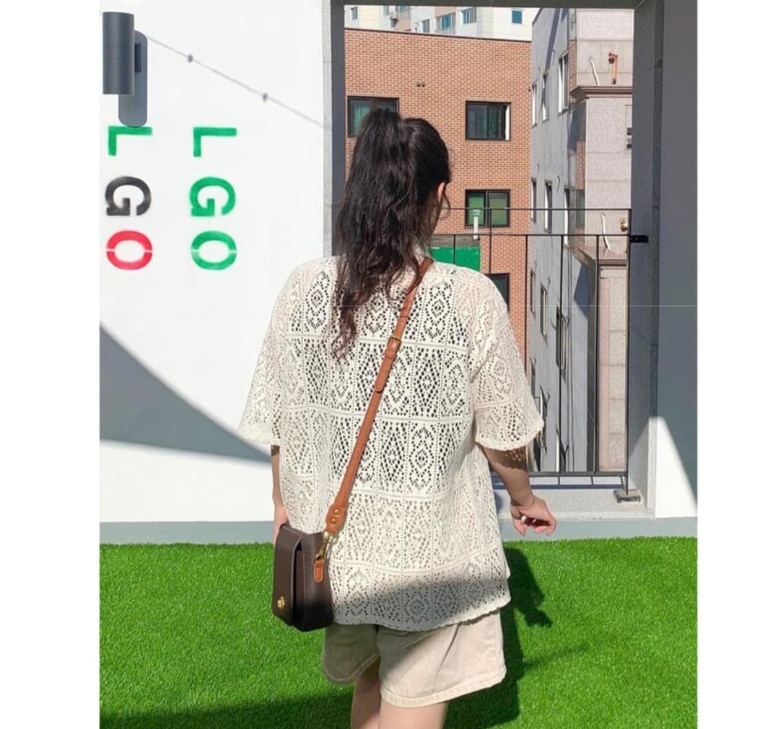 호쿠스포쿠스 크로셰 셔츠 가디건 상품이미지4