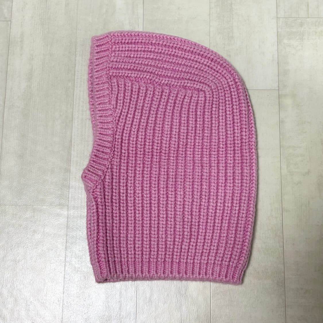 포니테일 핑크 니트 바라클라바 상품이미지3