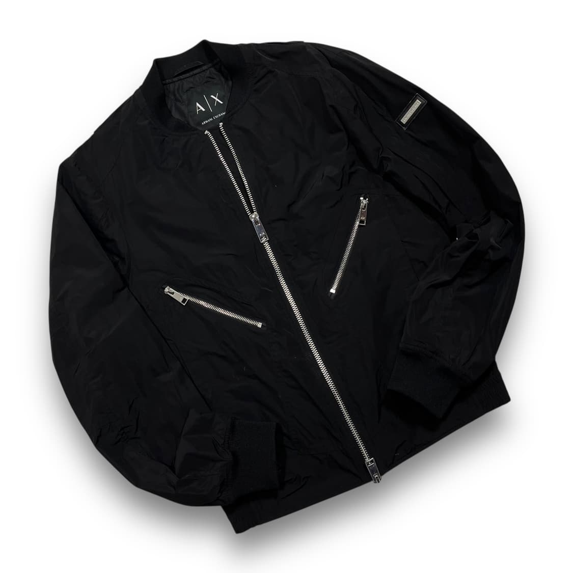아르마니 익스체인지 더블 지퍼 락시크 투웨이 봄버 자켓 상품이미지3