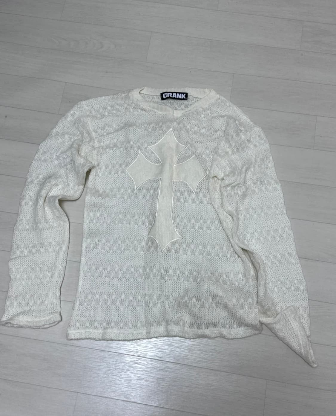 크랭크 크로스심볼 니트 상품이미지7