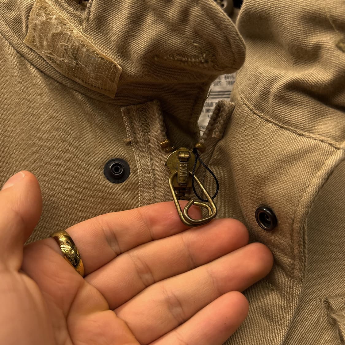 90s 알파인더스트리 미국생산 코튼트윌 M-65 필드자켓 N1143 상품이미지5