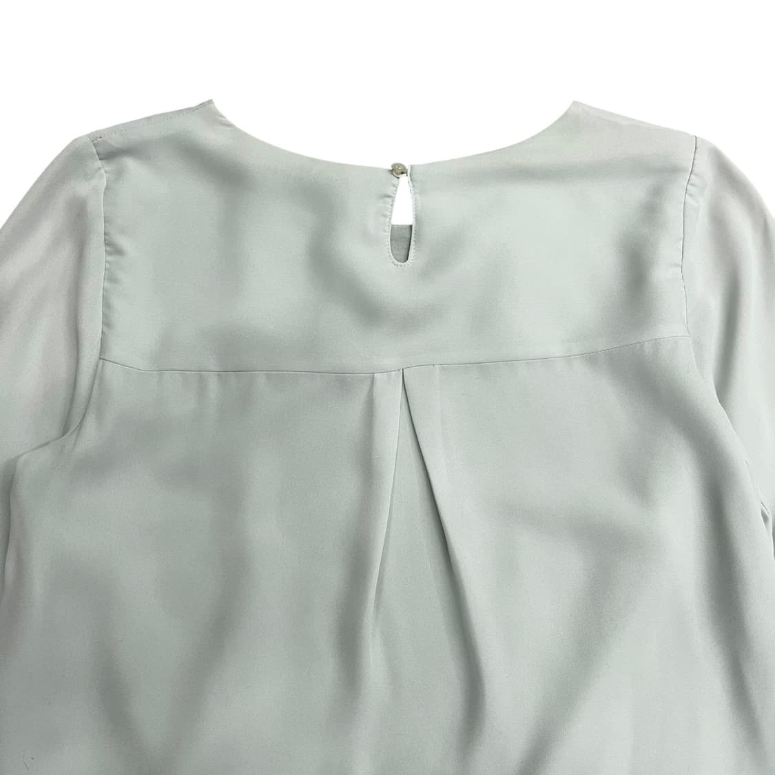 Wrap Detail Mint Loose Blouse Top 상품이미지7