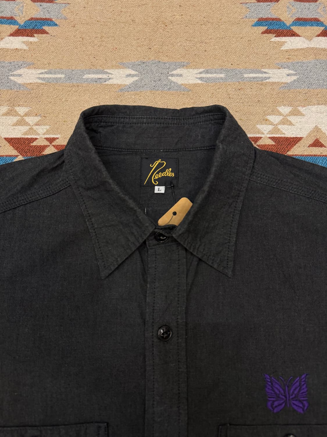 [L] 니들스 숏 슬리브 워크셔츠  상품이미지2