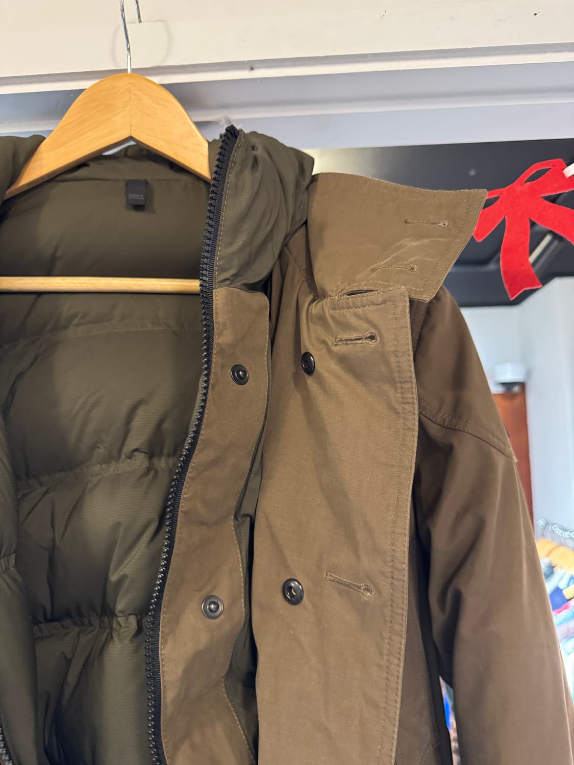 벨스타프 밀리터리 자켓 내피 덕다운 패딩 새상품 M 상품이미지7