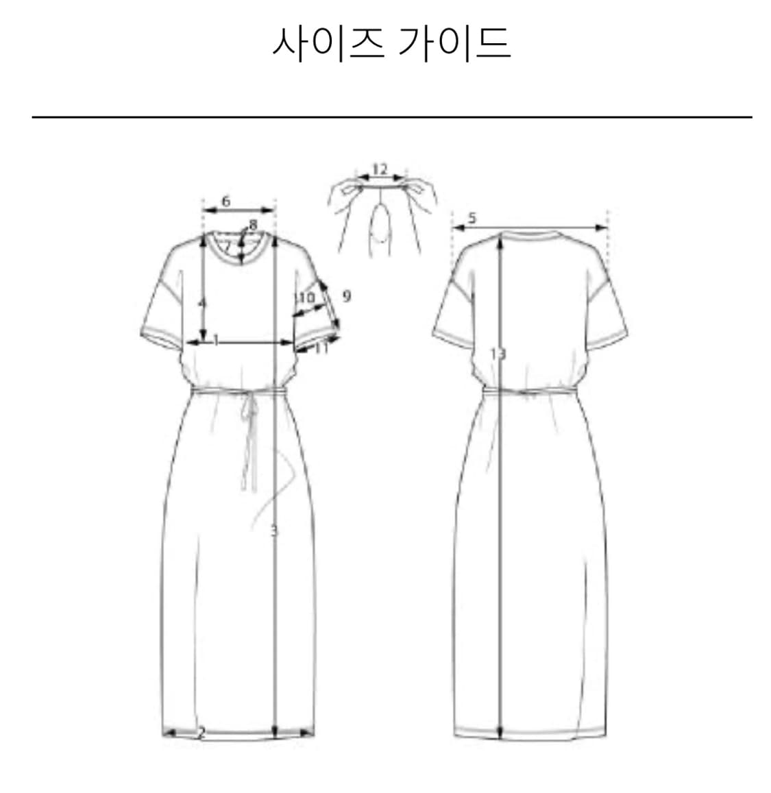 아르켓 미디 티셔츠 드레스 상품이미지2