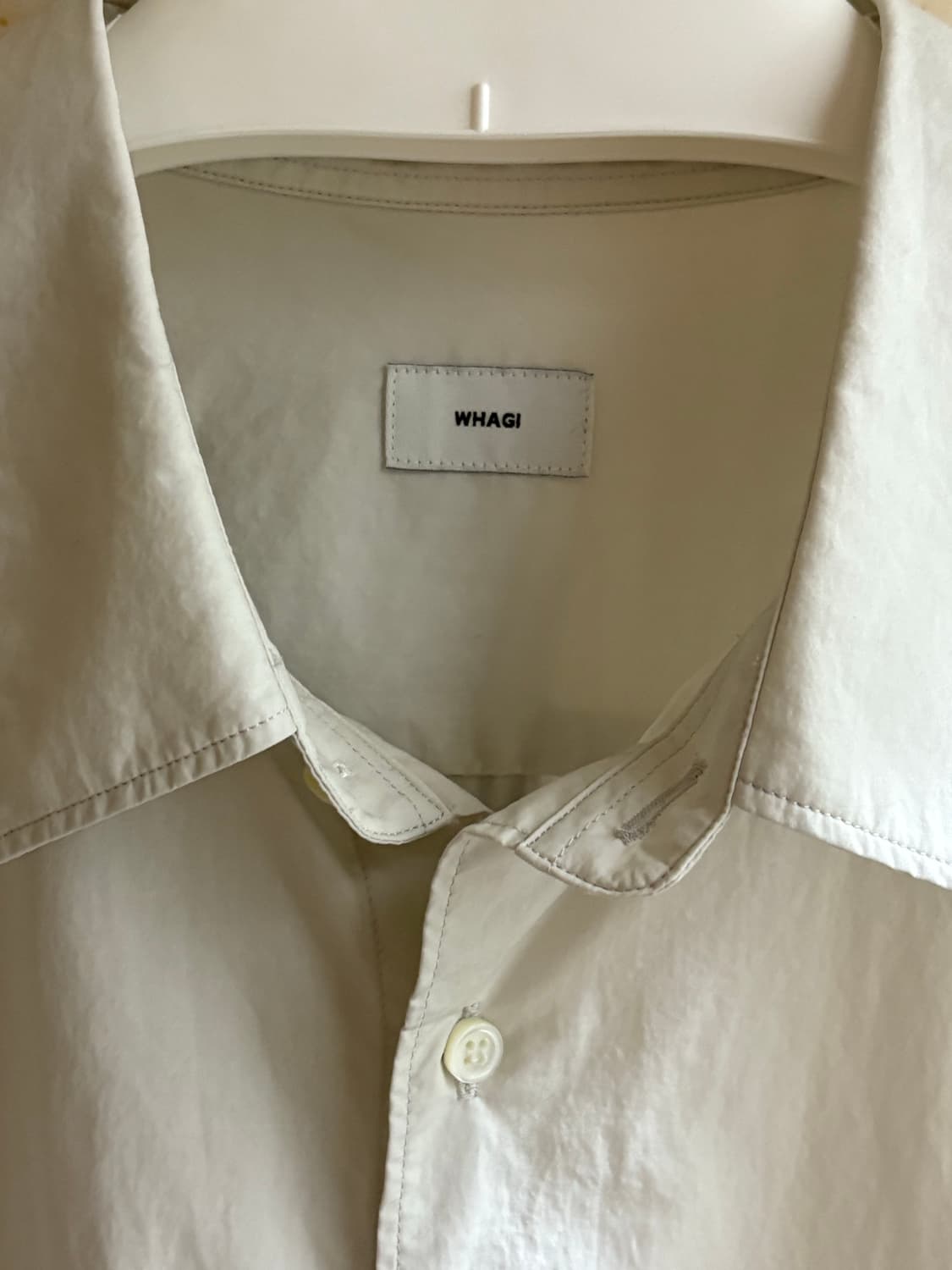 와기 - 아기택트 셔츠. 화이트 그레이 컬러 3사이즈 상품이미지4