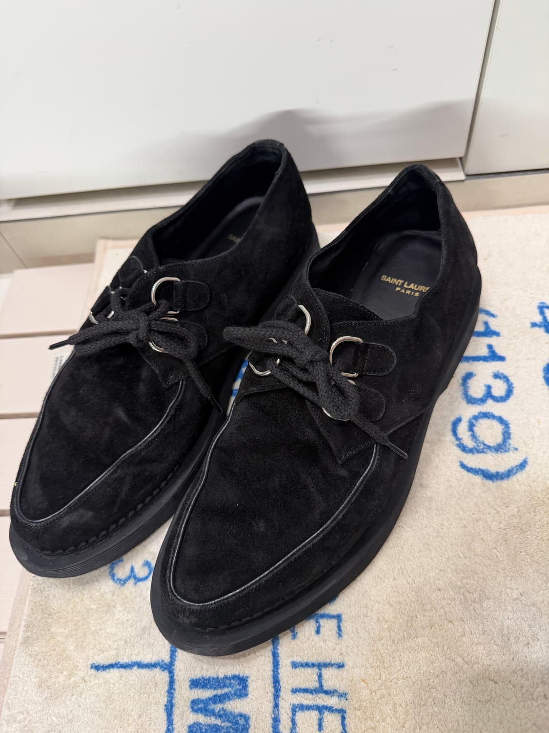 Saint Laurent Suede Derby Shoes 상품이미지2