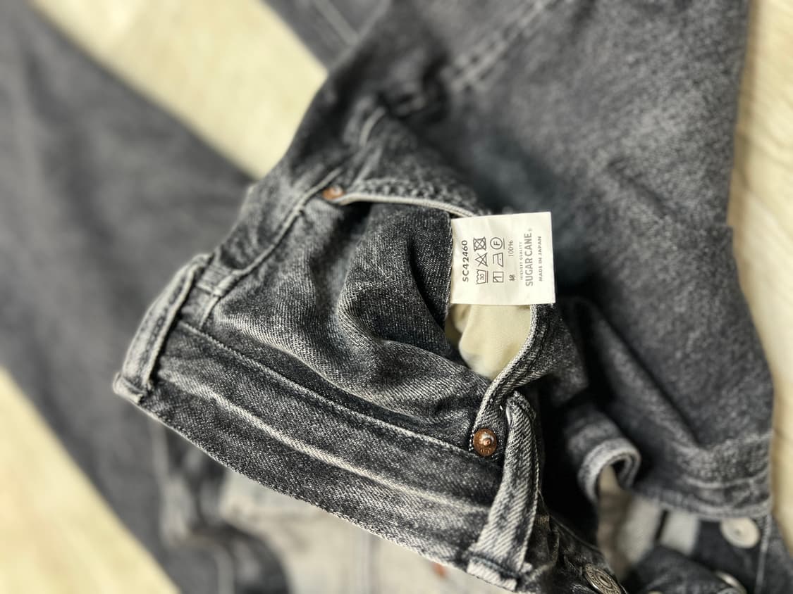 슈가케인 1947 블랙 하드워시 데님 33사이즈 상품이미지5