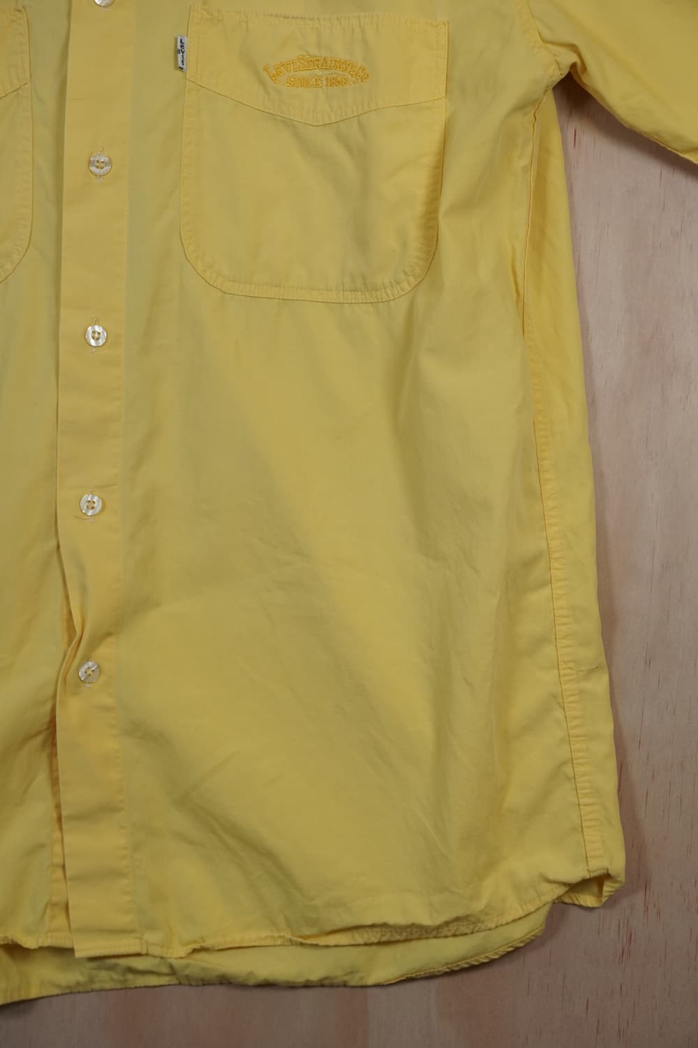  90s 리바이스 옐로우 더블 포켓 셔츠 Levi’s 상품이미지4