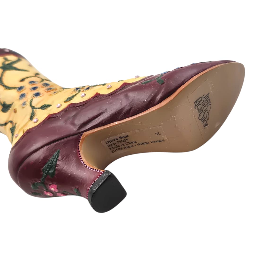 98s 미국 핸드 플로랄 웨스턴 부츠 오브제 상품이미지6