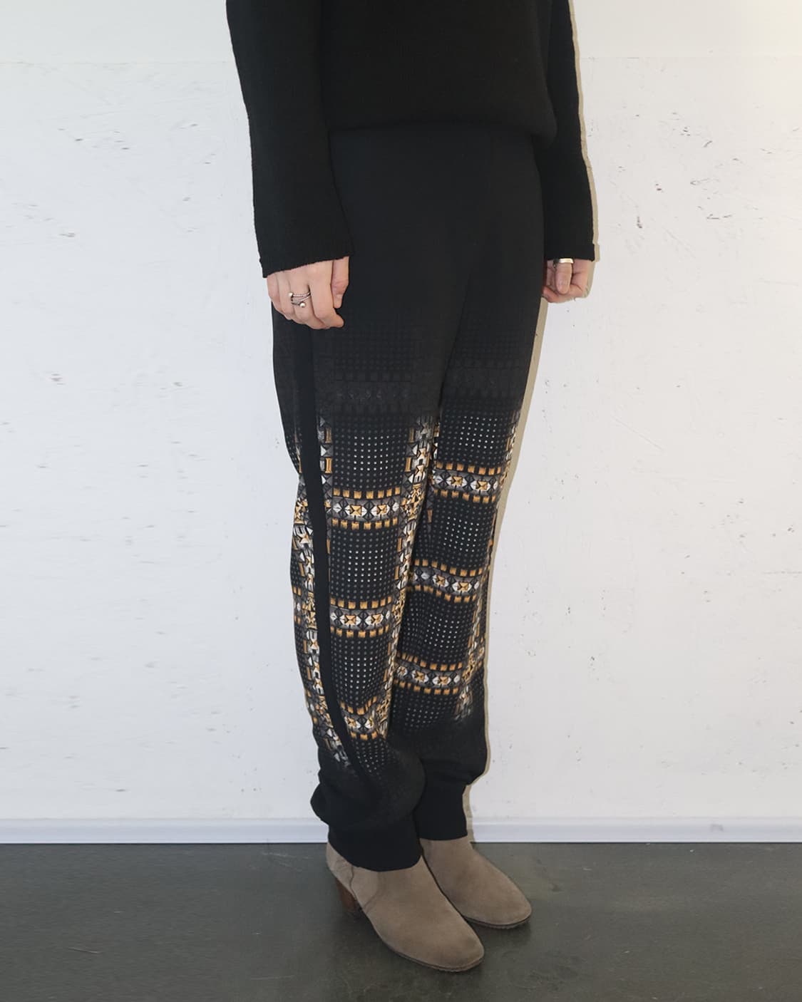 저스트 카발리 12AW 지오메트릭 크로스 프린트 트라우저 상품이미지2