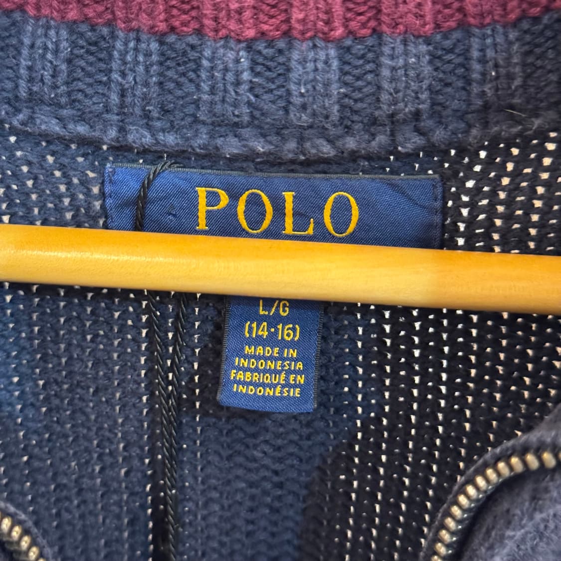 폴로 랄프로렌 하프집업 코튼 니트 B66 상품이미지3