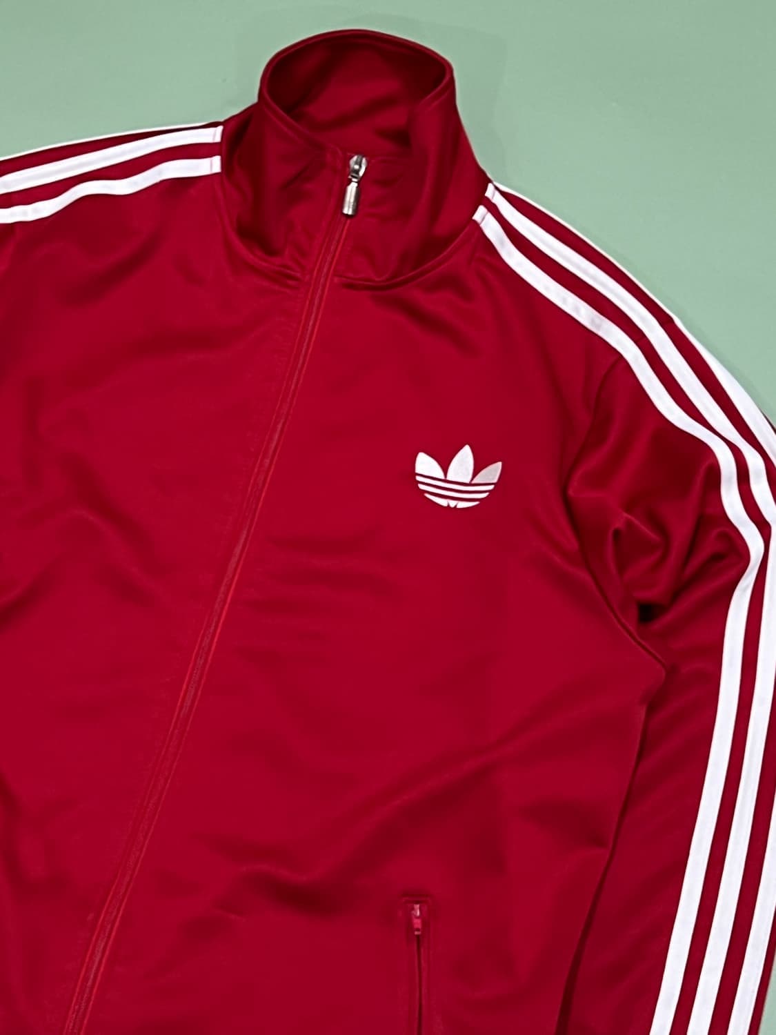 (XL) 아디다스 올드스쿨 구형 파이어버드 트랙탑 져지 레드 상품이미지3
