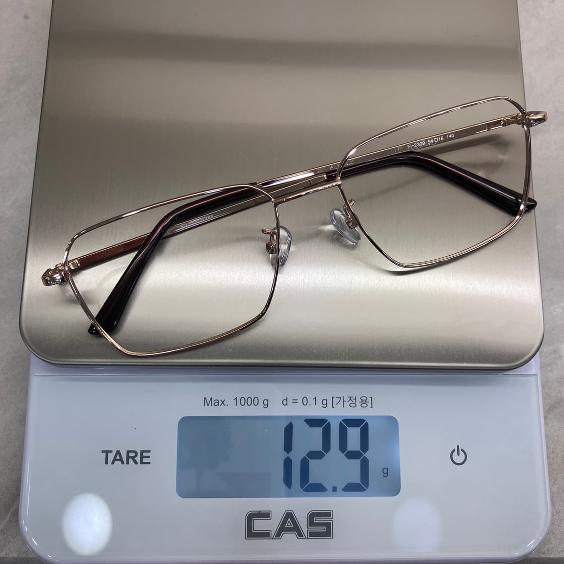 C52 PBL 골드 스퀘어 메탈테 안경 상품이미지8