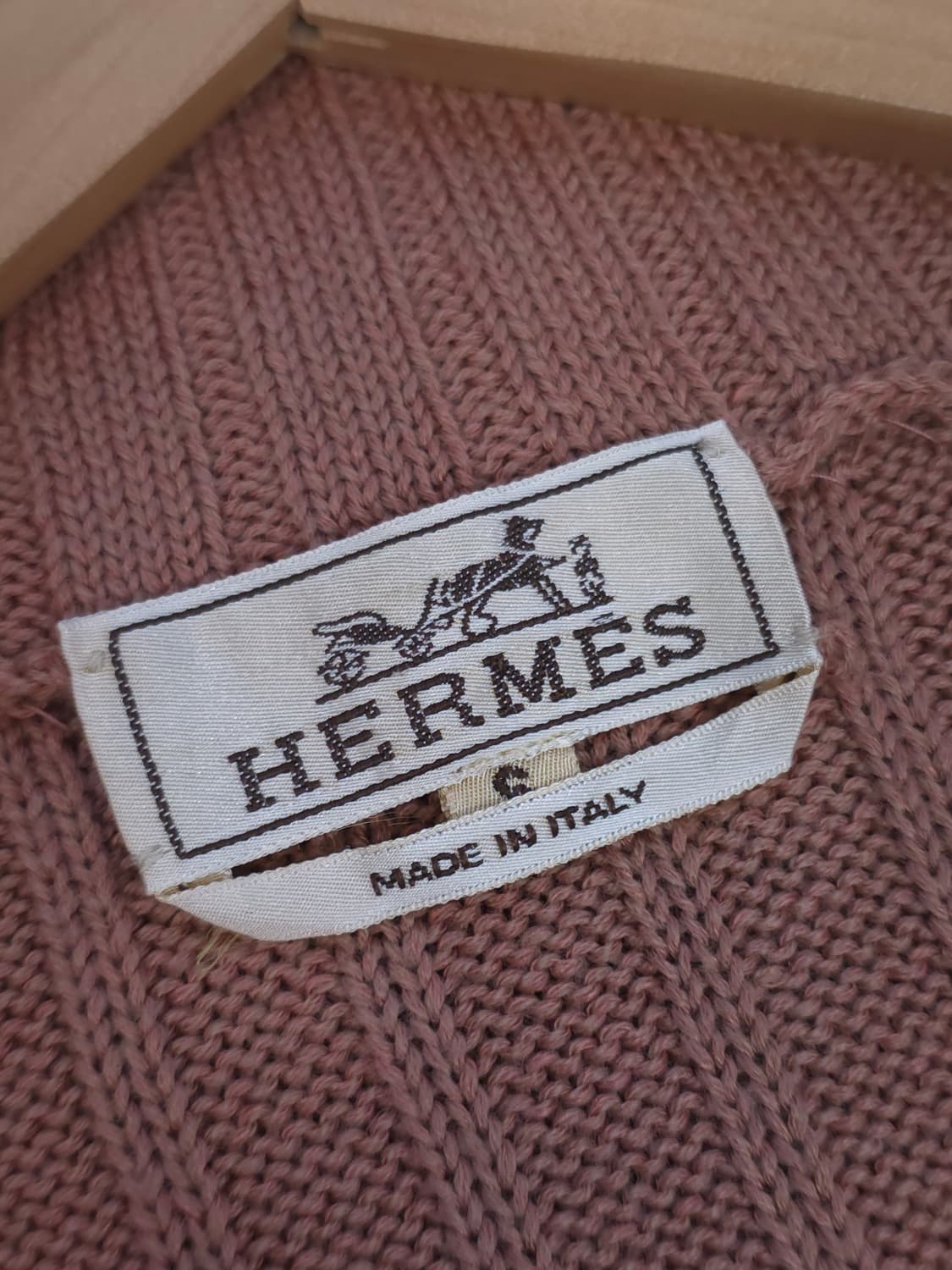 이태리정품 에르메스 반집업 니트 상품이미지3