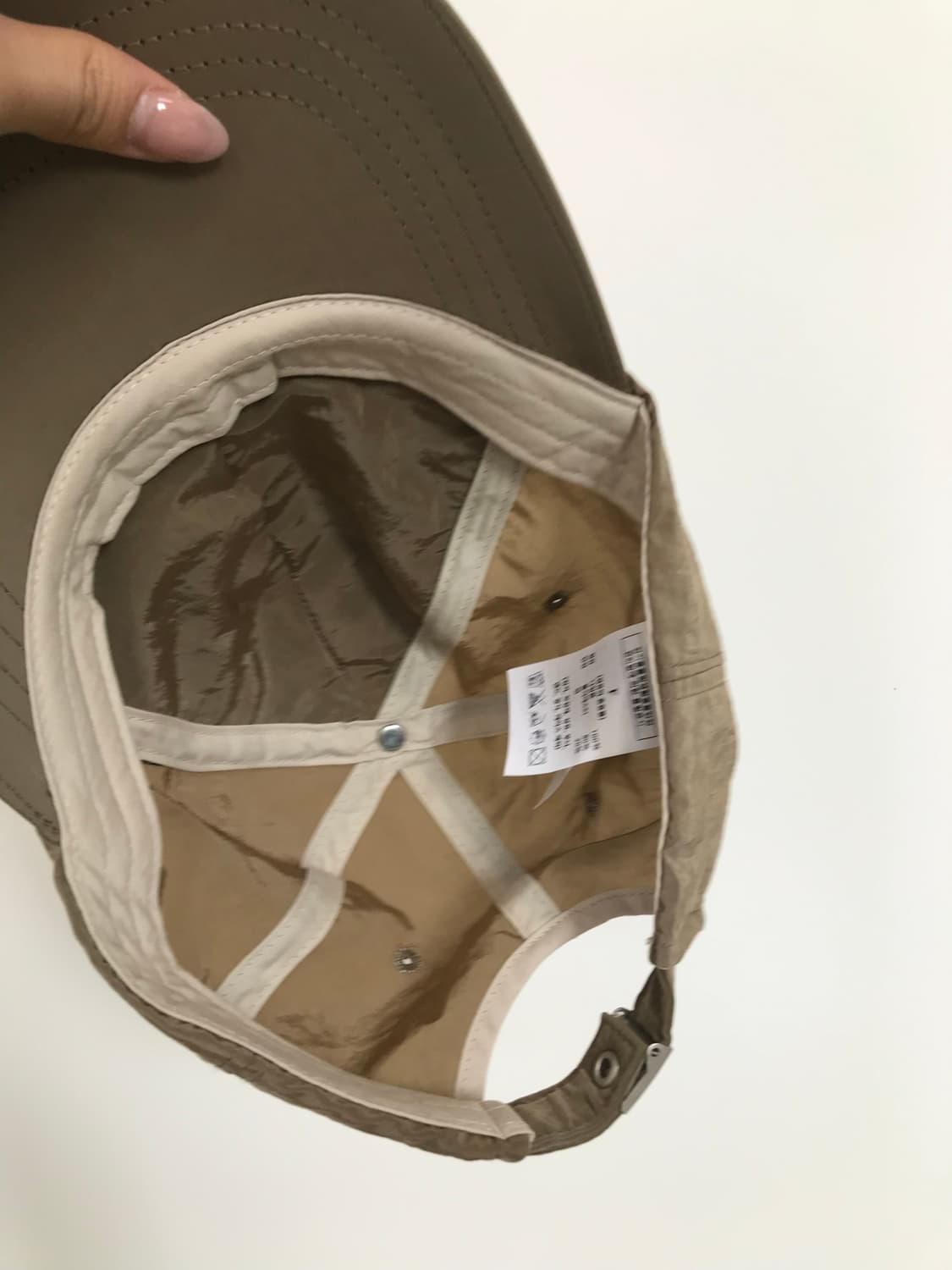마땡킴 카키 나일론 볼캡 상품이미지7