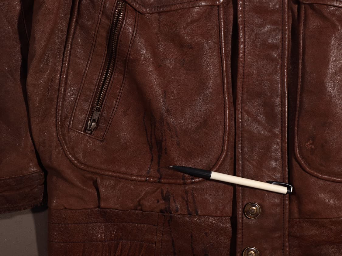 90s 유니온베이 레더 플라이트 봄버자켓 상품이미지4