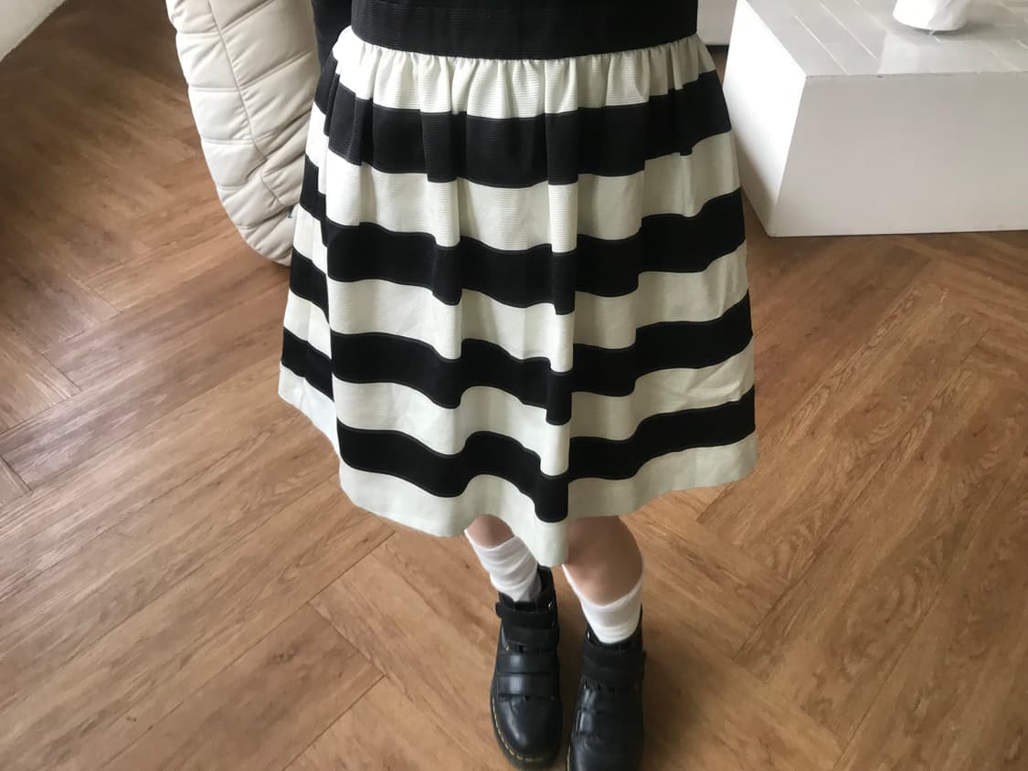 vintage stripe pattern one-piece 상품이미지6