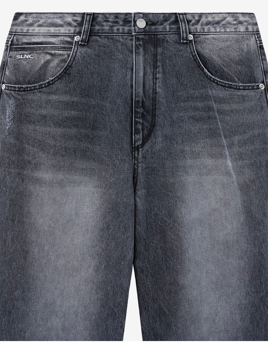 (S) 인사일런스 CALIK 로우 웨이스트 와이드 진 ASH GREY 상품이미지6