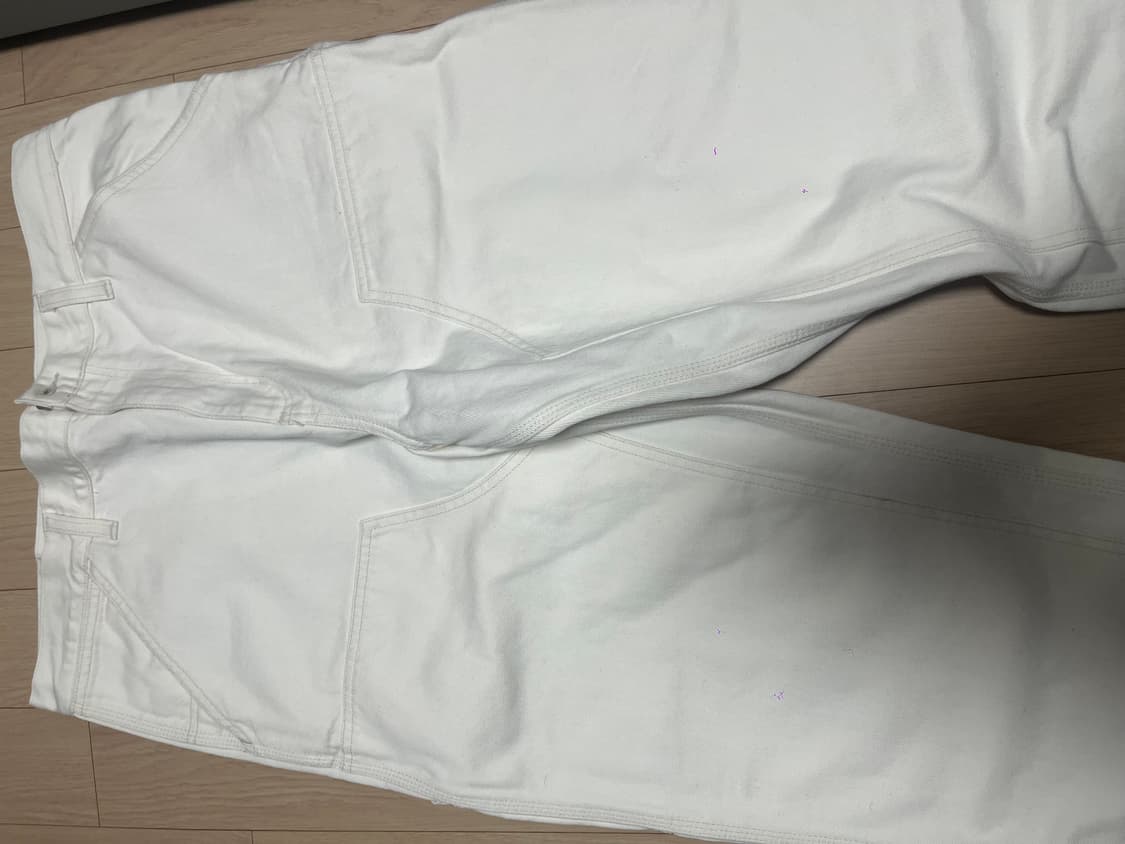 칼하트윕 흰색 더블 니 팬츠-carhartt wip 23fw 상품이미지4