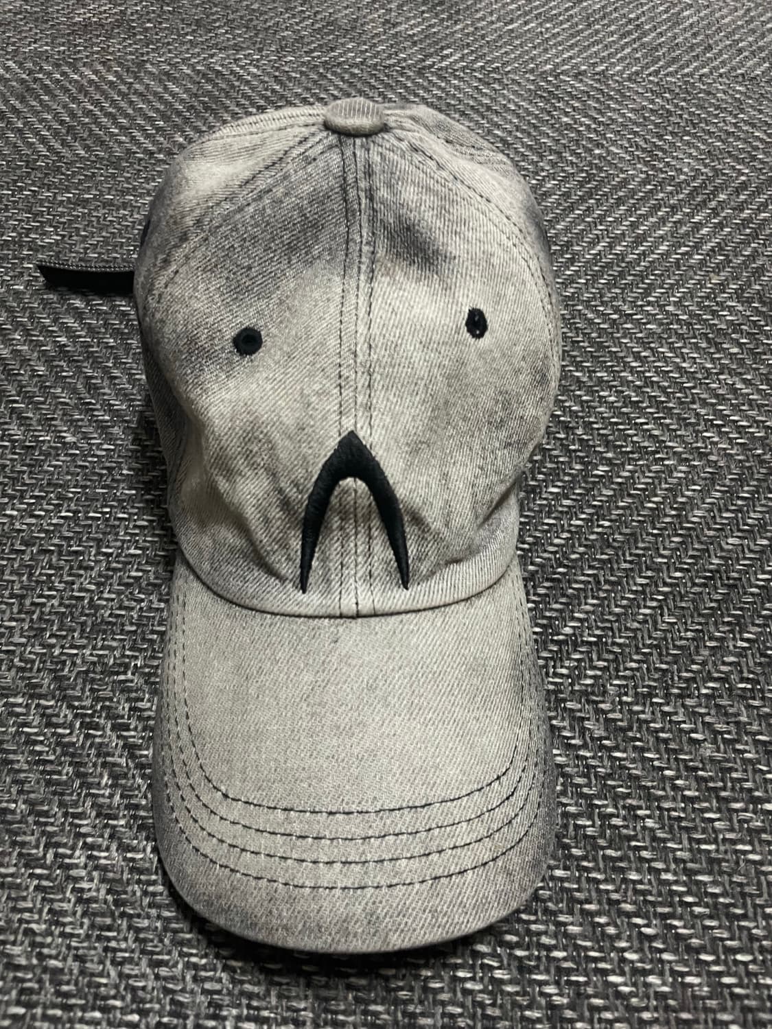 AKKAM WASHED DENIM BALL CAP BLACK 아캄 볼캡 상품이미지8