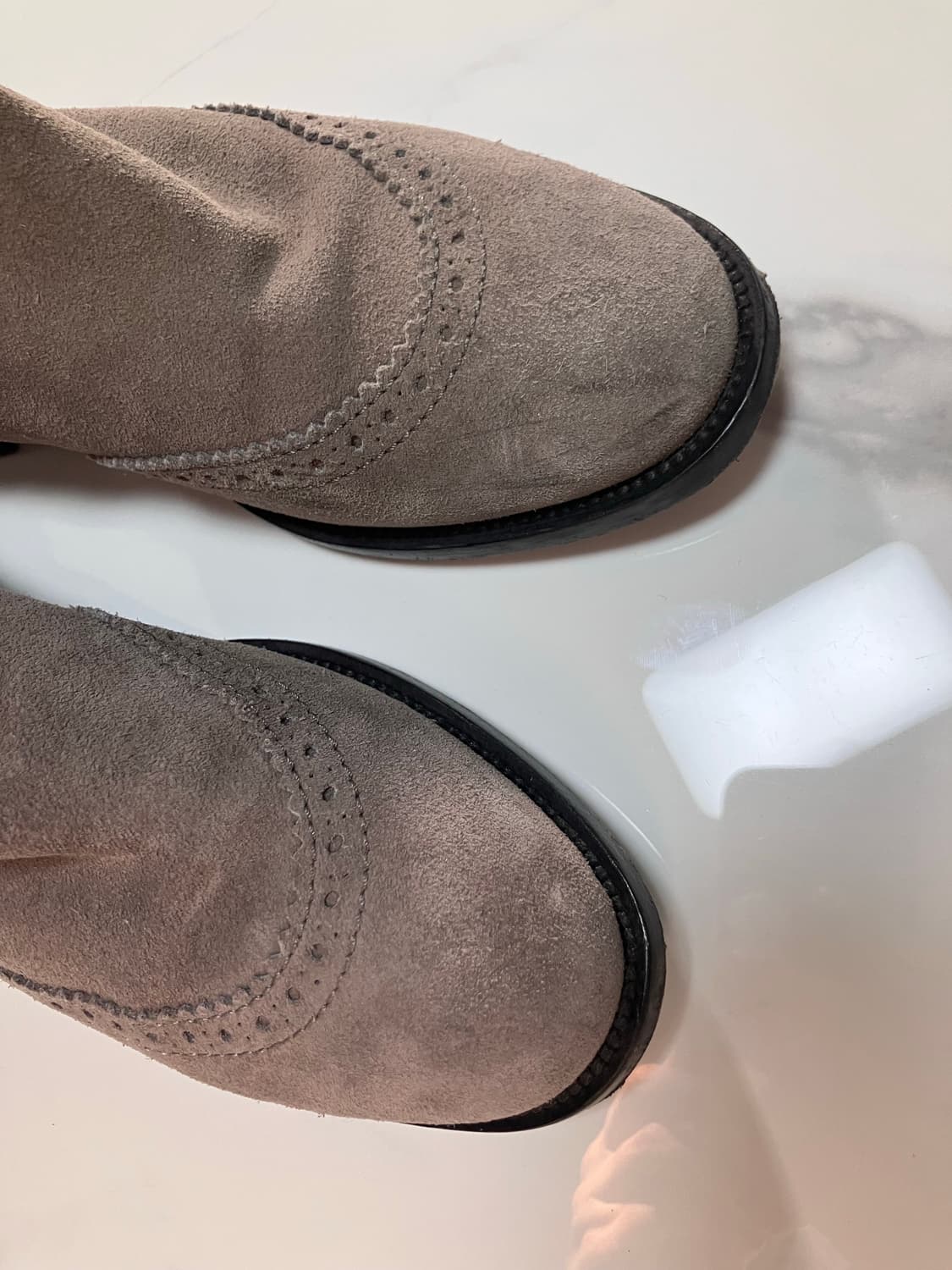 발렌시아가 모터 커버징 첼시 브로그 스웨이드 부츠 37 상품이미지5