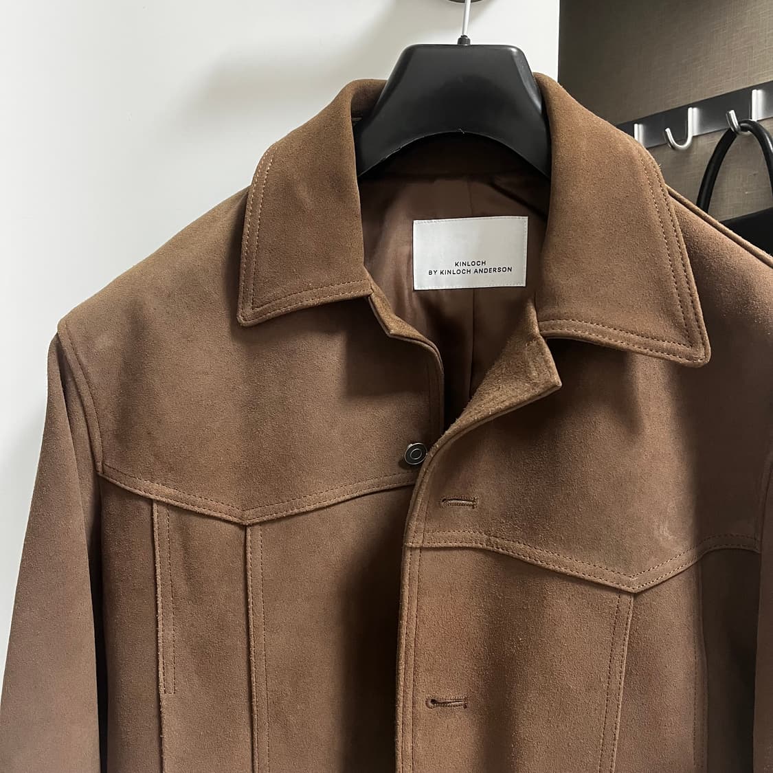 커넥트킨록) 카우 스웨이드 트러커 자켓 (브라운) 상품이미지2