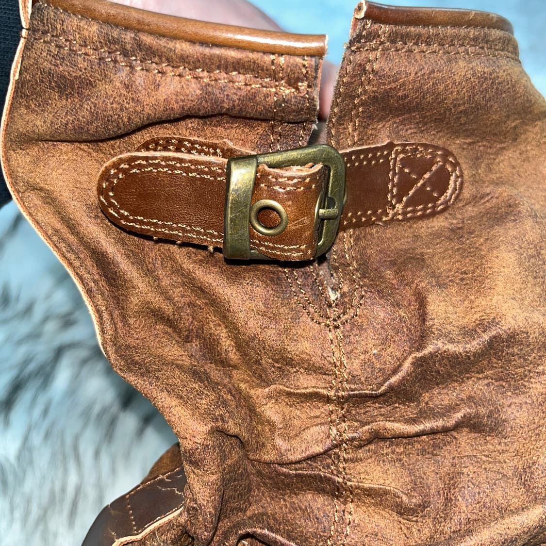 빈티지 브라운 레이스업 부츠 상품이미지8