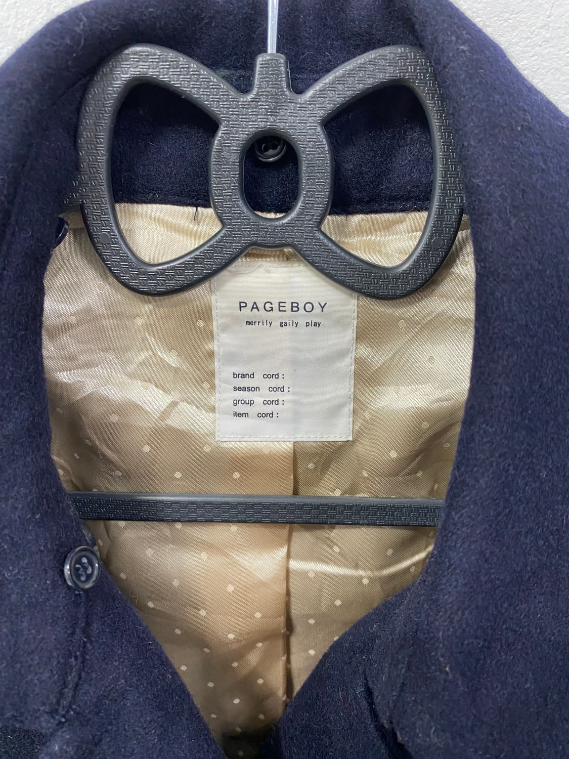 [PAGE BOY] 도쿄걸 프레피룩 네이비 숏코트  상품이미지7