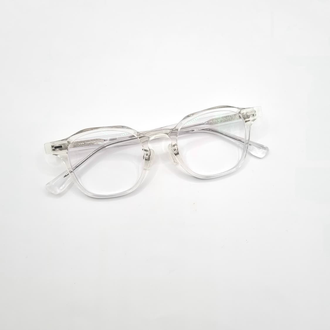 오피스 클리어 코받침있는 뿔테 사각 블루라이트 렌즈 301 상품이미지1