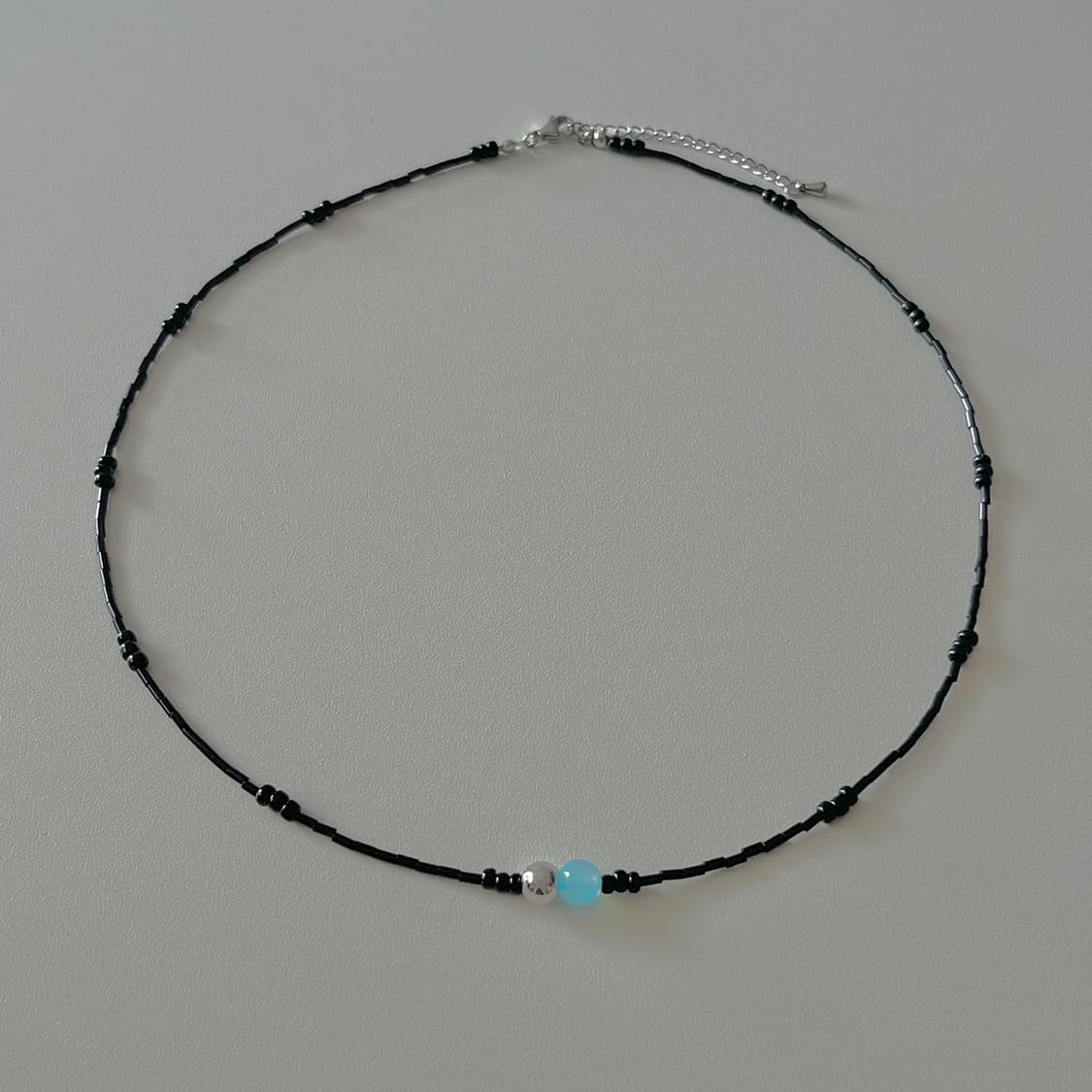 [Handmade] Midnight mirage 비즈 목걸이 상품이미지2
