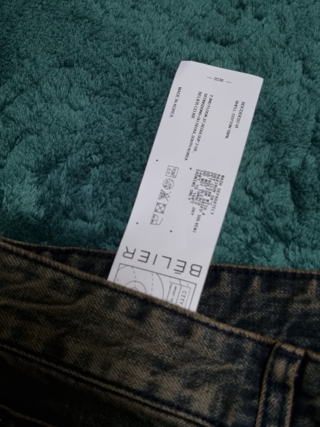 벨리에 트루 와이드 데님 빈티지 인디고(새상품) 상품이미지4