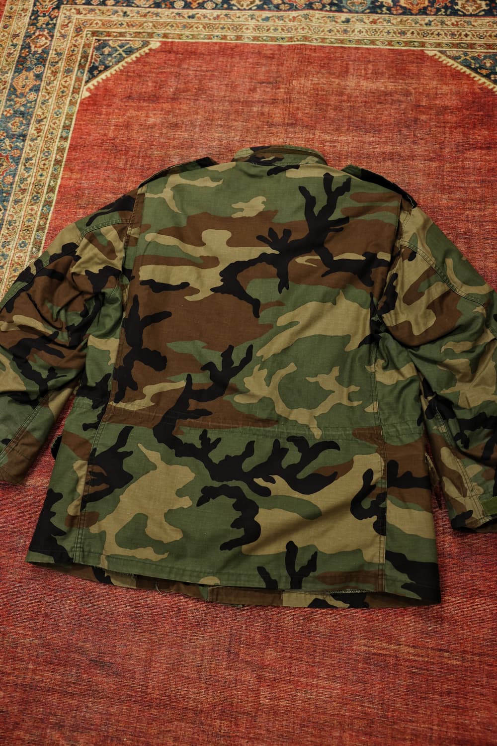 80s 오리지널 밀리터리 우드랜드카모 m65필드자켓 세트 판매 상품이미지10