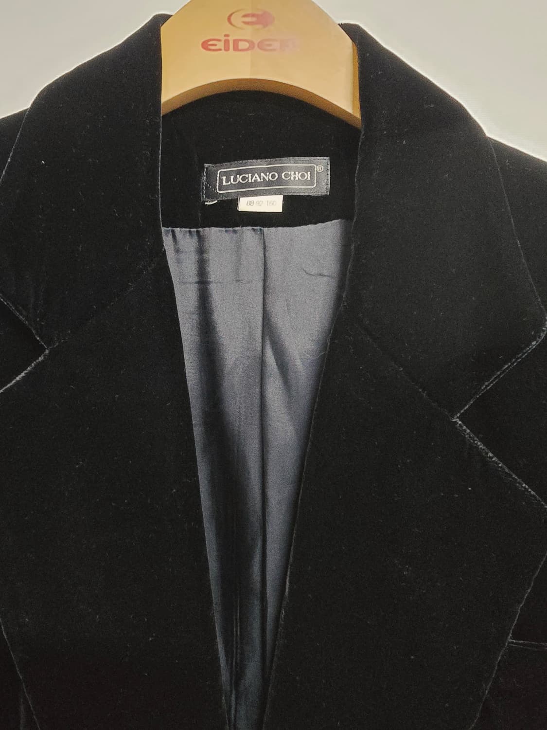 루치아노 최 블랙 벨벳 자켓 상품이미지2