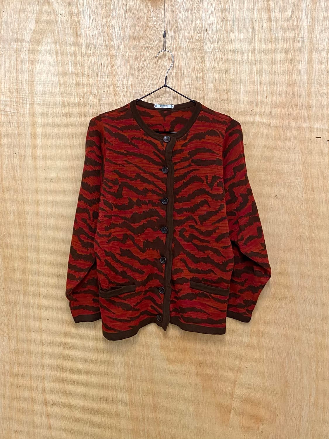 80s YVES SAINT LAURENT zebra cardigan 상품이미지1