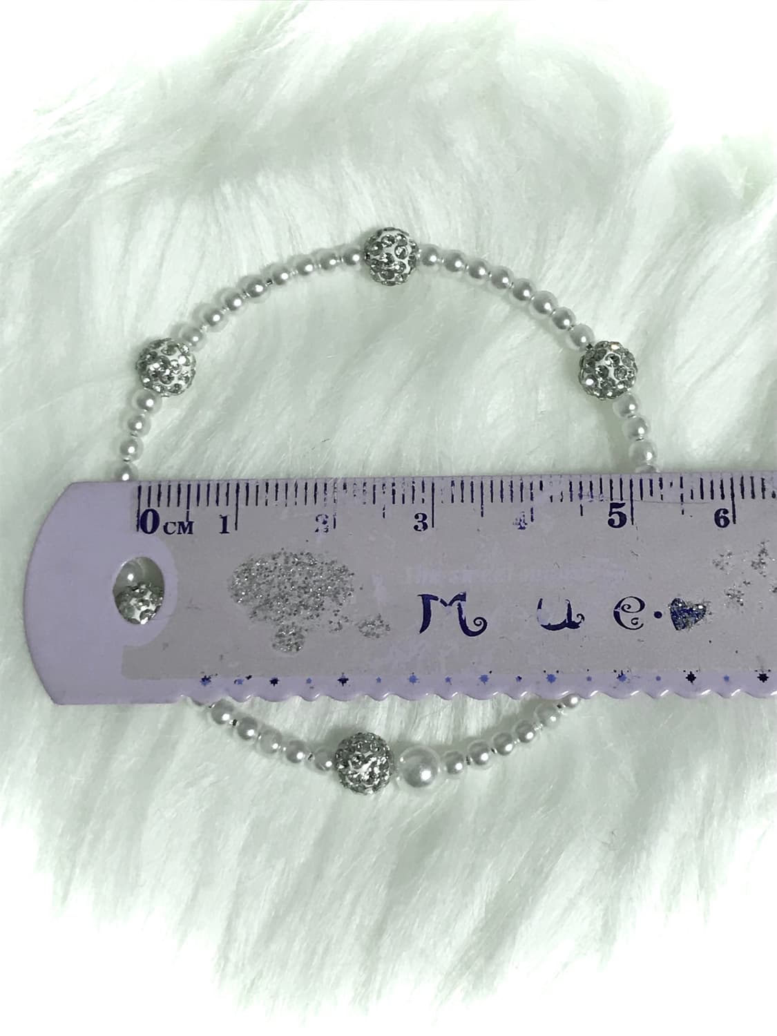 빈티지 진주 크리스탈 볼 뱅글 팔찌 상품이미지3