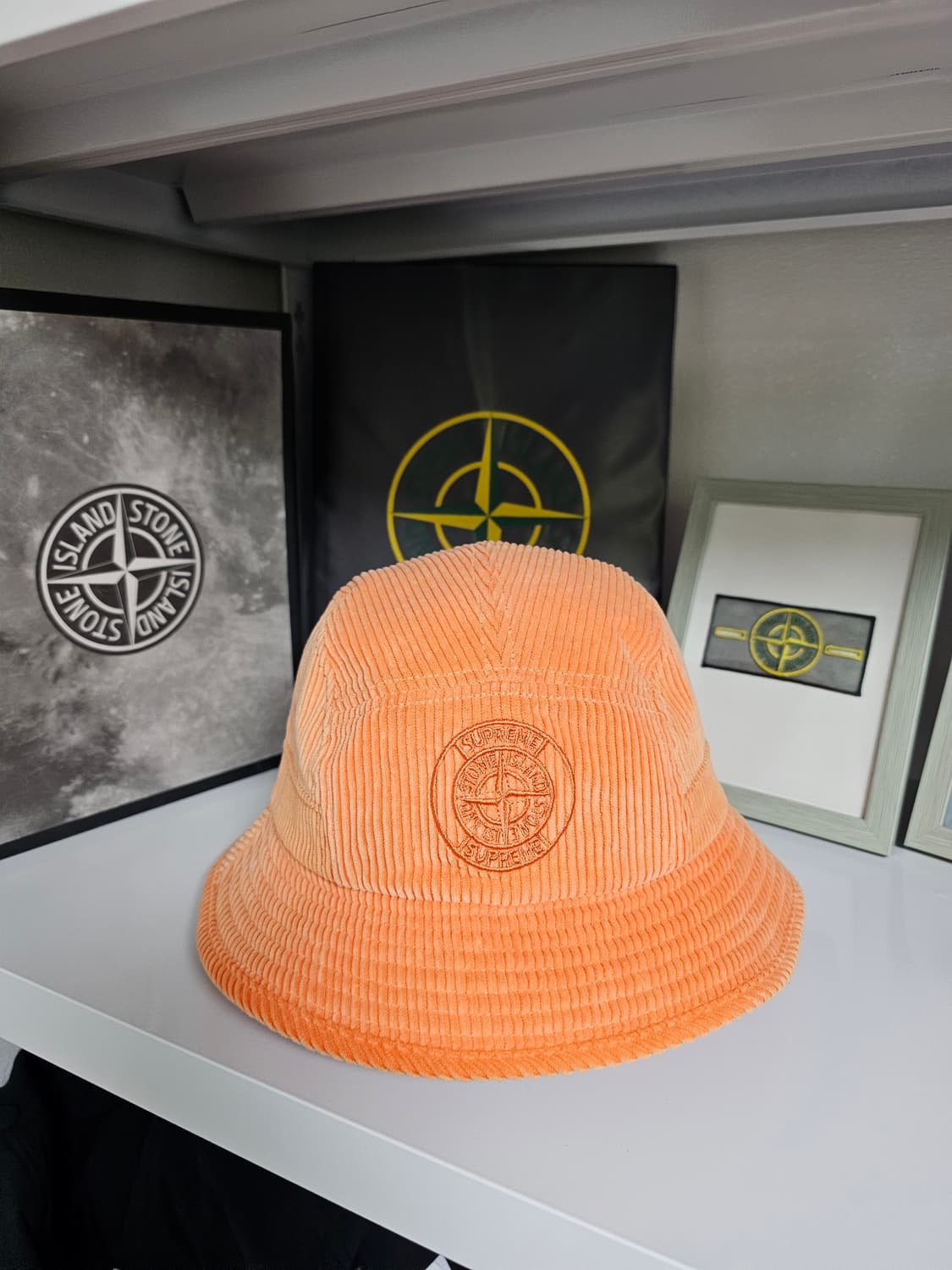 슈프림 x 스톤 아일랜드 코듀로이 크러셔 오렌지 - 20FW 상품이미지6