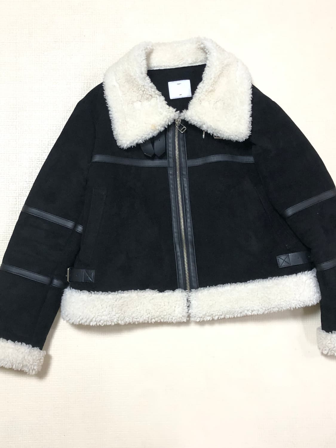 빈티지 블랙 무스탕 자켓 상품이미지8