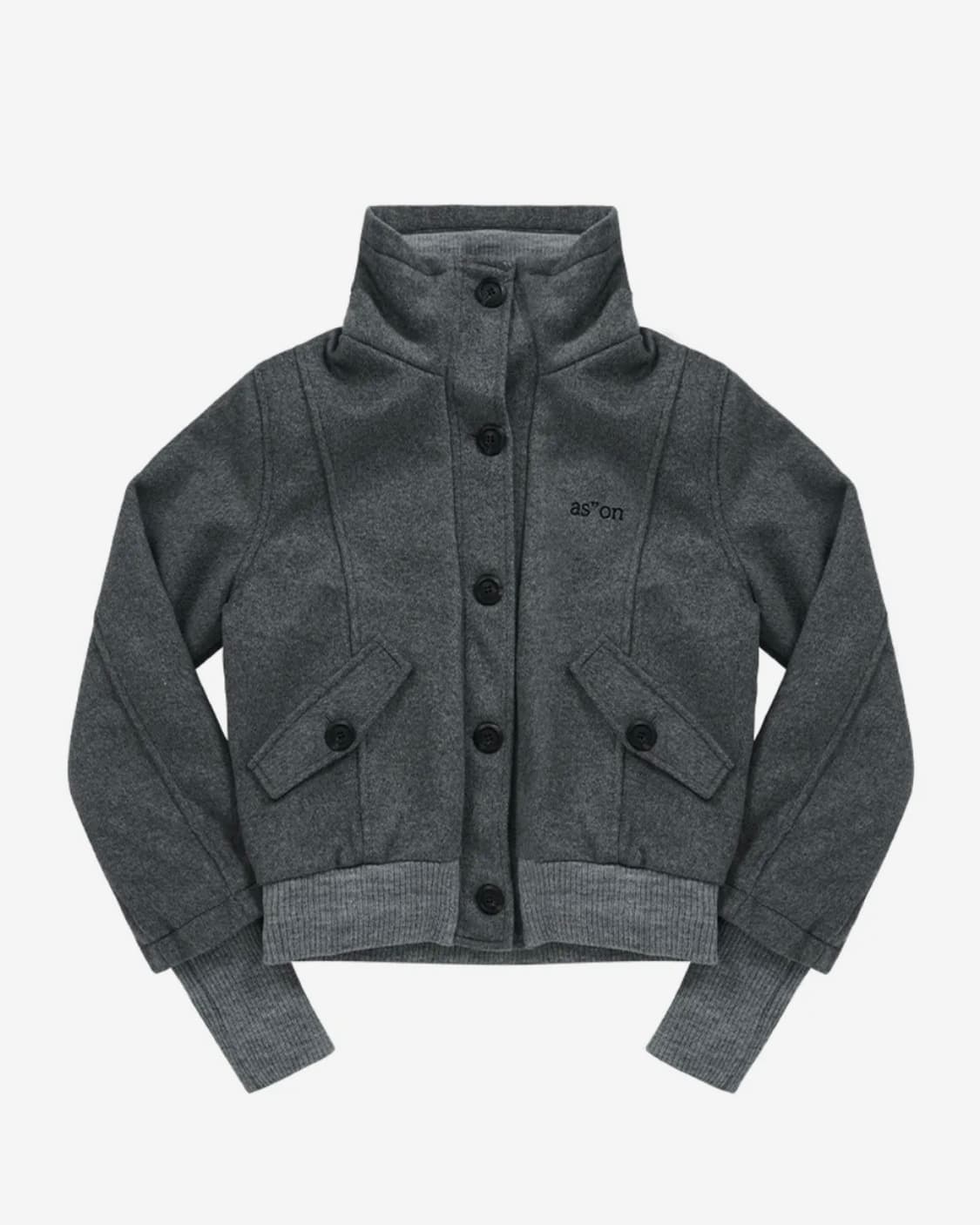 애즈온 DUMBO WOOL JACKET GRAY 상품이미지2