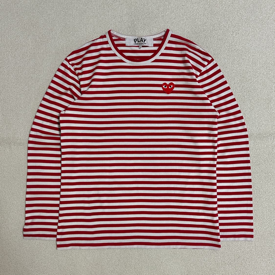 플레이 꼼데가르송 스트라이프 롱슬리브 티셔츠 상품이미지2