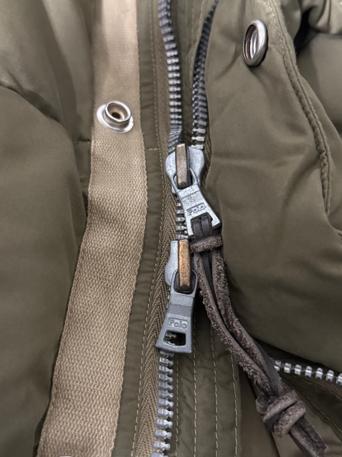 폴로 랄프로렌 00‘s 루즈핏 카키 다운 푸퍼 패딩 상품이미지7