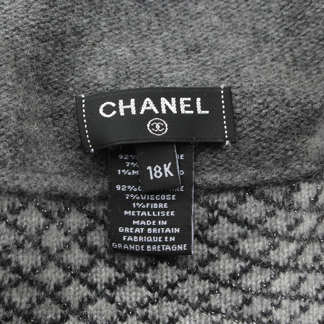 샤넬 CC로고 그레이 캐시미어 비니 모자 상품이미지4