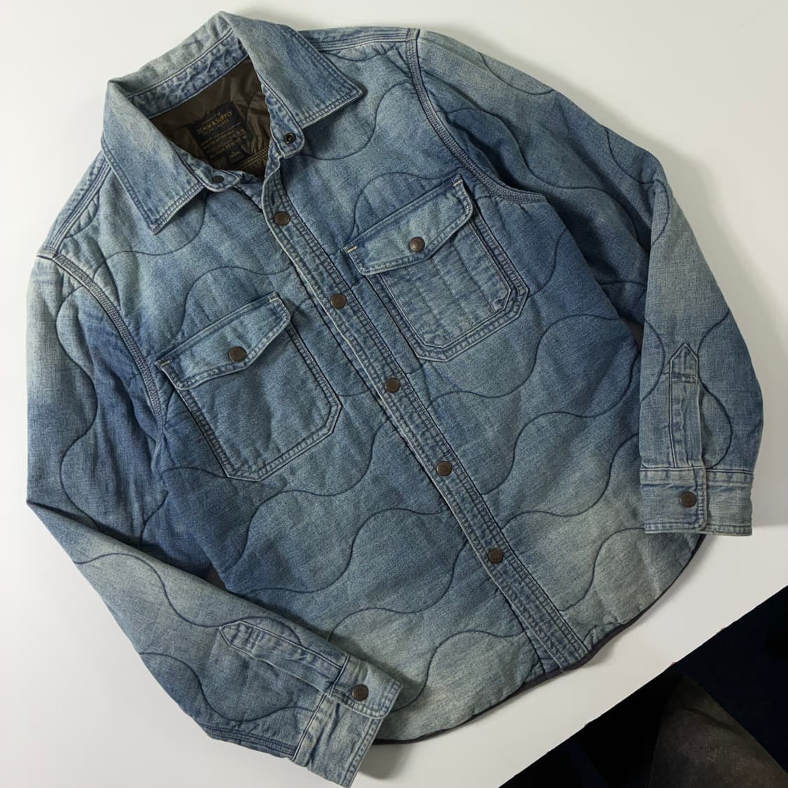 Polo  데님앤서플라이 포켓 데님 퀼팅 셔츠 자켓  상품이미지2