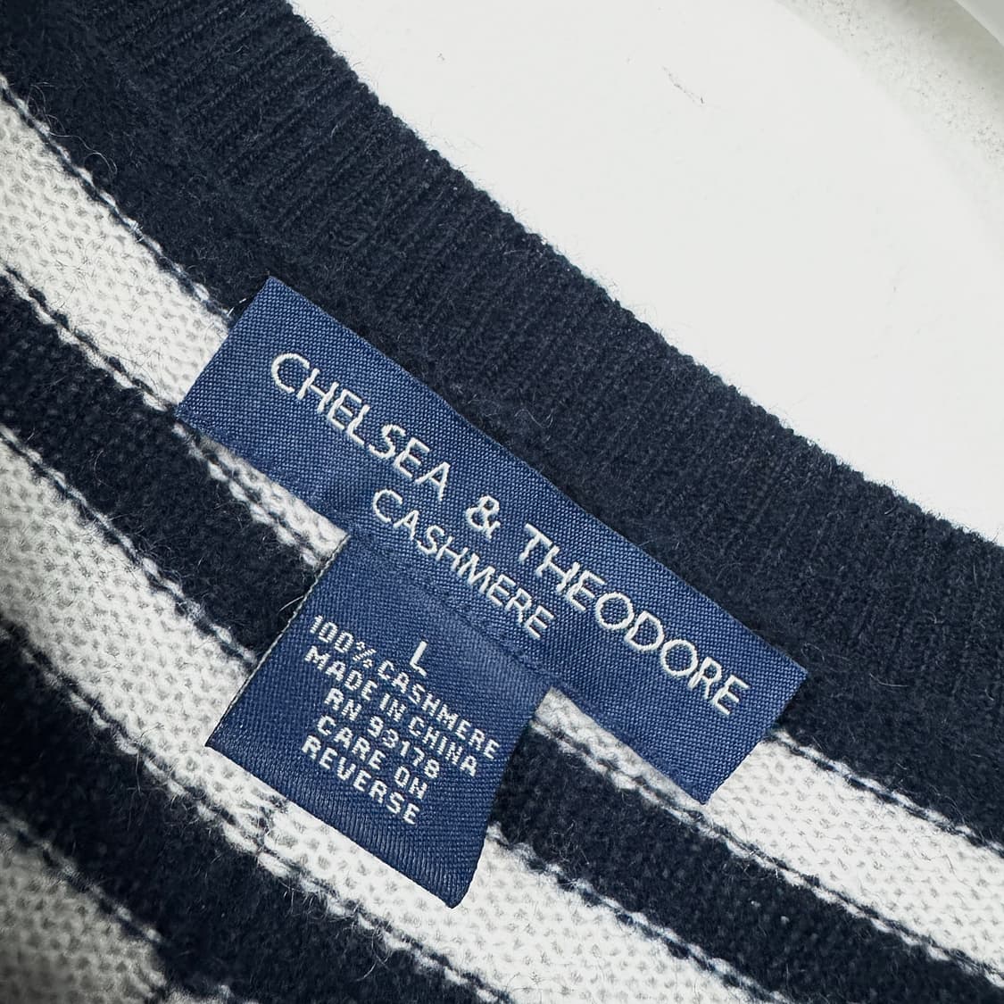 CHELSEA & THEODORE 캐시미어100 니트 탑 상품이미지2