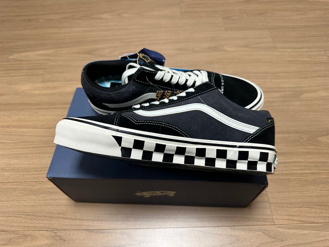 285 반스 미타 스니커즈 프리미엄 올드스쿨 고어텍스 블랙 블루 상품이미지9