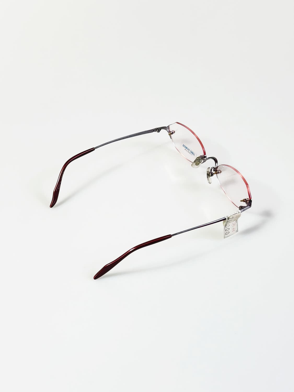 JUNKO SHIMADA 티타늄 무테 오벌 빈티지 틴트 안경 상품이미지4