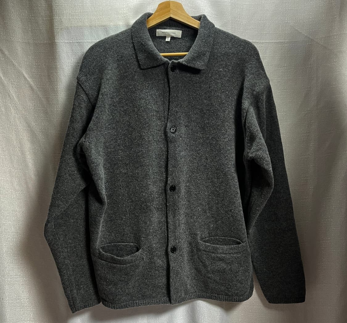 공용 그라스호퍼 크롭 카라넥 가디건 F 상품이미지1