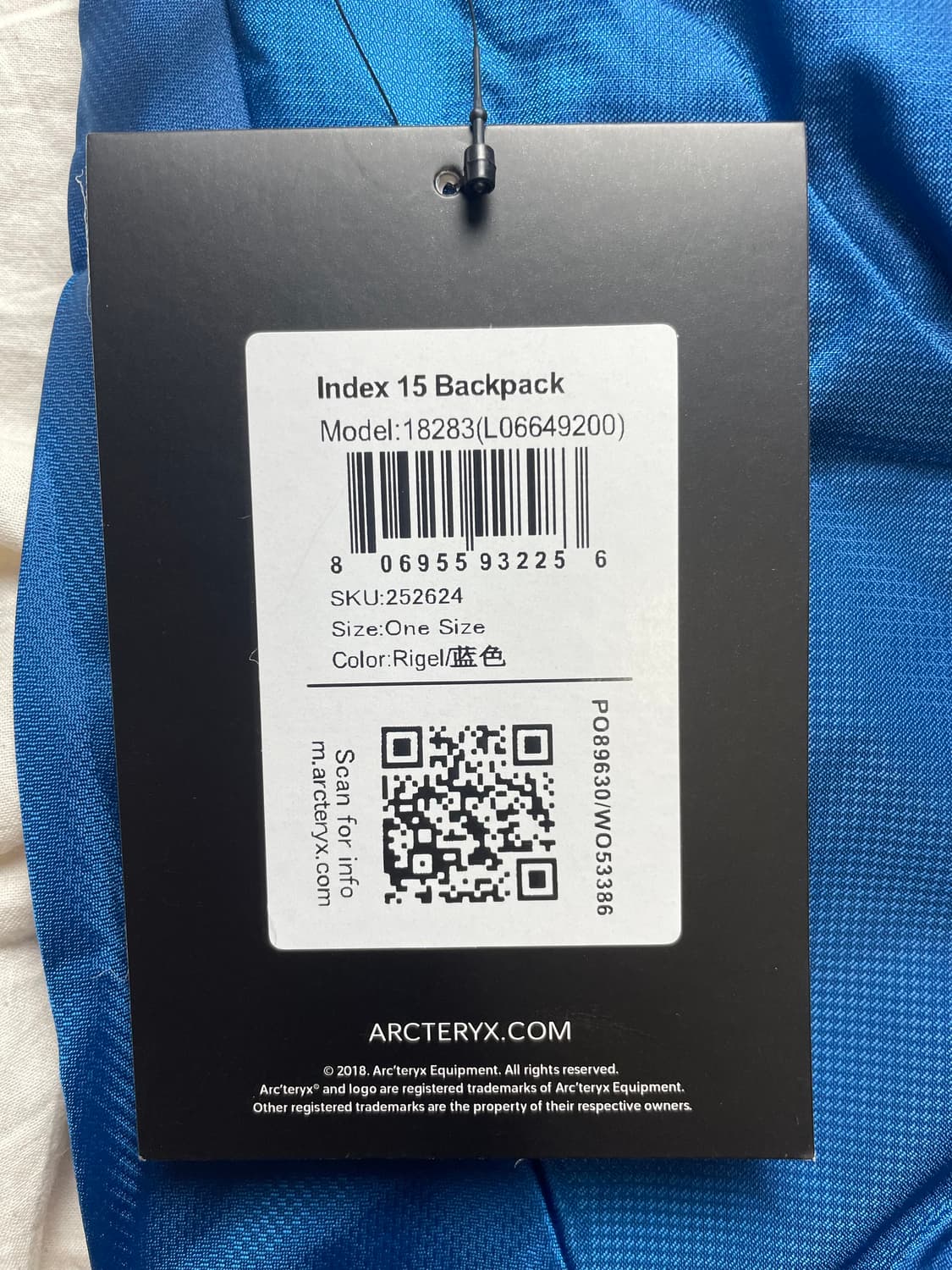 아크테릭스 인덱스 15 택달린 새제품 (세일) 상품이미지3