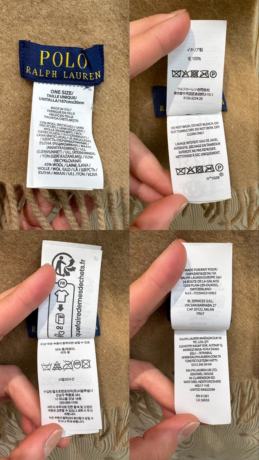 폴로 랄프로렌 울 머플러 상품이미지10